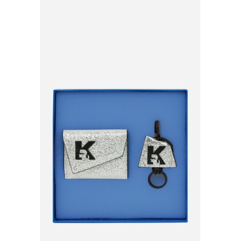 Karl Lagerfeld JEANS KLJ GEO BIFOLD KCHAIN SHINY GP SILVER