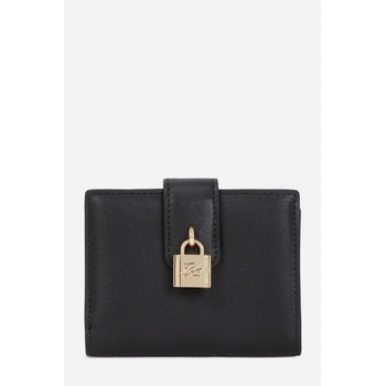Karl Lagerfeld K/AUTOGRAPH PADLOCK MD WALLET BLACK/GOLD