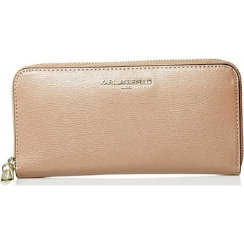 Karl Lagerfeld Paris Zip Around Wallet Almond
