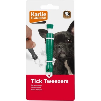 Karlie kleště na klíšťata plast zelené