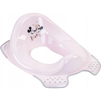 Keeper Adaptér na WC s protiskluzem Mickey a Minnie růžová