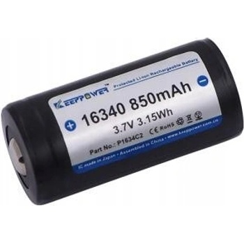 KEEPPOWER 850 mAh CR123 ICR16340-85PCM
