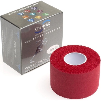 KineMaX Team Tape Neelastická tejpovací páska červená 3,8 cm x 10 m