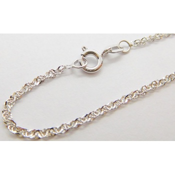 Klenoty Budín Dámský zlatý náramek z bílého zlata TWIST 3090003