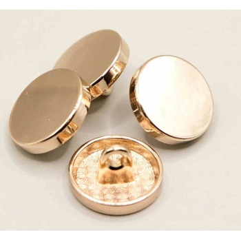 Kovový knoflík - zlatá - průměr 2,5 cm