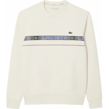 Lacoste Branded Stripe ecru white béžová