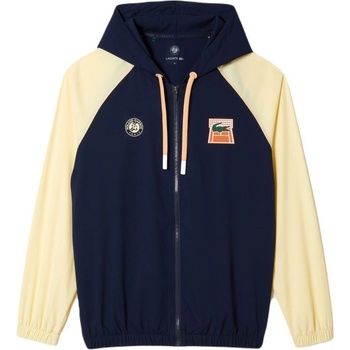 Lacoste SPORT Roland Garros Edition Zip Sweatshirt navy blue/yellow