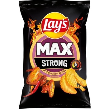 Lay's Max Strong smažené bramborové lupínky s pikantní příchutí 120 g
