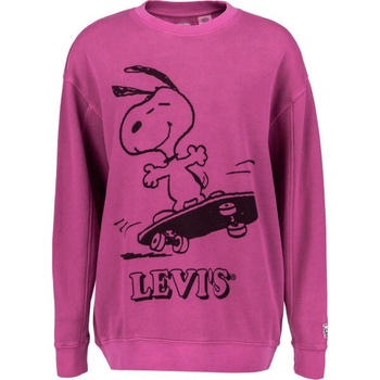 Levi's UNBASIC CREW Sweatshirt černá růžová