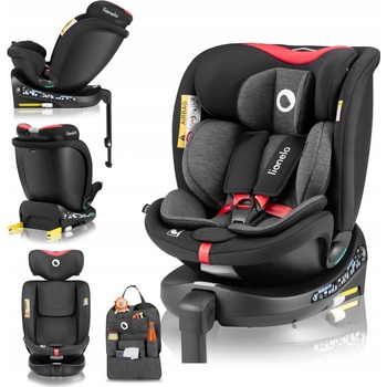 Lionelo NAVY I-SIZE 2024 BLACK RED