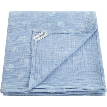 Little Angel Mušelínová deka osuška Světle modrá