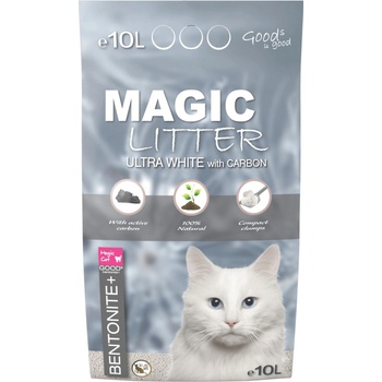 Magic Cat Magic Litter Bentonite Ultra White Carbon Kočkolit 10 l