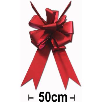 Mašle na auto CAR BOW METAL MAT – červená + obal