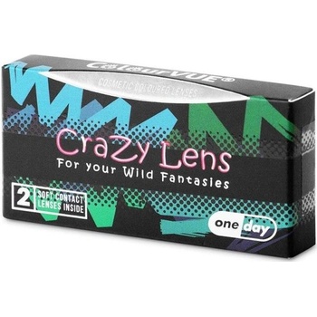 MaxVue Crazy čočky One Day nedioptrické Red Monster 2 ks