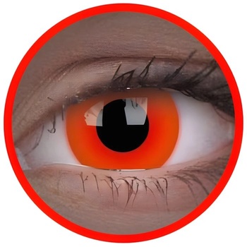 MaxVue Vision Crazy čočky UV Glow Red svítící roční 2 ks