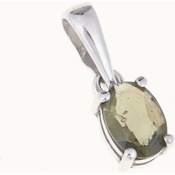 My Moldavite Stříbrný přívěsek s vltavínem 1086