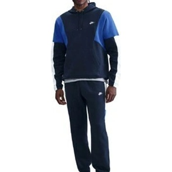 Nike Club Men Fleece Hooded Track Suit 0198481571925 modrá
