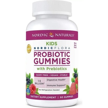 Nordic Flora Probiotic Kids probiotika pro děti 60 gumových bonbónů
