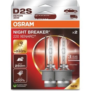 Osram xenonová výbojka D2S 66240XN2-2HB NIGHT BREAKER LASER +220% BOX