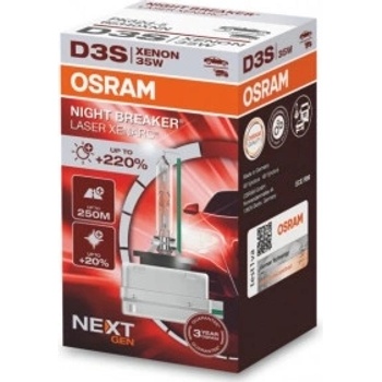 OSRAM XENONOVÉ VÝBOJKY XENARC NIGHT BREAKER LASER +220% D3S 66340XNN