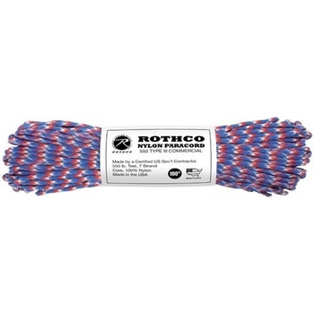 Paracord Nylon padáková šňůra na prádlo Neon Bílá 30 m