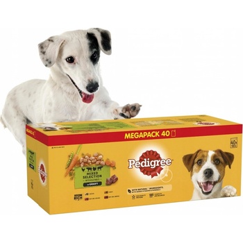 Pedigree Adult šťáva hovězí kuře krůta jehně 40 x 100 g