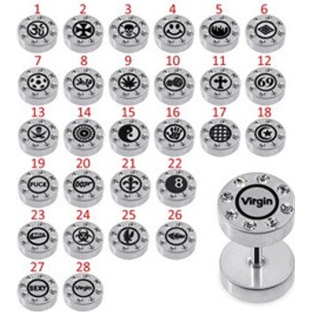 Piercingate falešný piercing do uchas kamínky PFA00309-6
