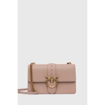 Pinko kožená kabelka 100053 A0F1 100053.A0F1 hnědá