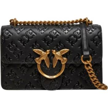 Pinko kožená kabelka 100074 A1YB 100074.A1YB černá