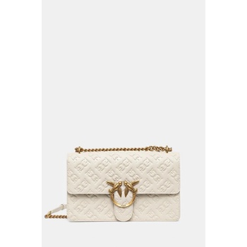 Pinko kožená kabelka 100941 A1YB 100941.A1YB béžová