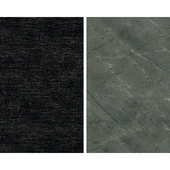 Polyform obkladová deska oboustranná abstrakt černý/kámen zelený 10x640x4100 mm