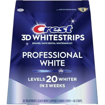 Procter & Gamble Crest 3D Whitestrips PROFESSIONAL WHITE bělící pásky na zuby 40 ks