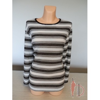 pulovr DEDE Hnědá s béžovou