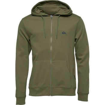 Quiksilver Basic HOOD ZIP YOUNG MEN mikina khaki