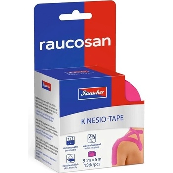 Raucosan KinesioTape růž. 153301 5 cm x 5 m