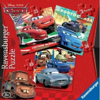 Ravensburger 3v1 Cars 25 36 a 49 dílků