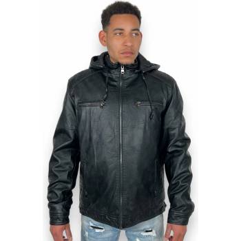 Resplendent pánská koženková bunda černá