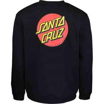 SANTA CRUZ mikina Classic Dot Chest Crew black