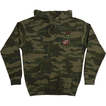SANTA CRUZ mikina Stranger Things Demogorgon Dot P/O Hooded Heavyweight Sweatshirt Forest Camo