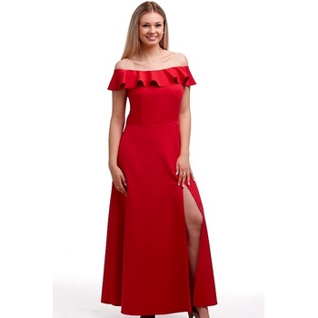 Šaty dámské na ples 1A0567 červená