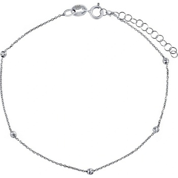 SILVEGO jemný zlatý anker Roma zdobený kuličkami W AWFZD020BGW1