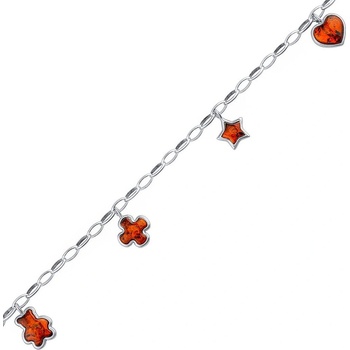 SILVEGO Stříbrný amaya s ozdobami AAJ782NEC1CG