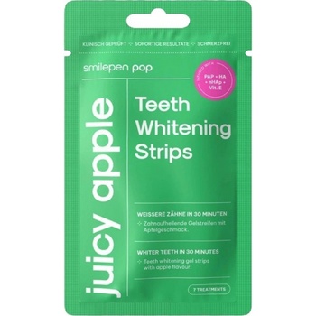 Smilepen Pop Juicy Apple Whitening Strips sada bělicích pásek na zuby 7 x 2 ks