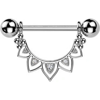 Šperky4U Ozdobný piercing do bradavky BR01028