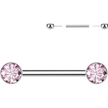Šperky4U piercing do bradavky titan Push In TIT1406-P