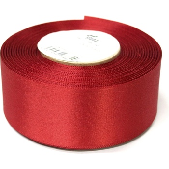 Stuha Dobruška Stuha atlasová 40mm oboulícní - více barev stuha: 645 červená karmínová