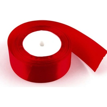 Stuha saténová 4cm x 23m ČERVENÁ