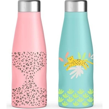 Suavinex termo láhev 500 ml Jungle růžová