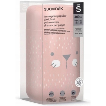 Suavinex termoska na jídlo 400 ml růžová Říše divů