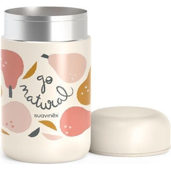 Suavinex Termoska na příkrmy Go Natural Krémová hruška 400 ml